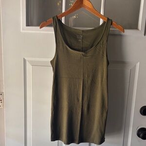 Set of 3 Isabel Maternity by Ingrid & Isabel tank tops (olive, light pink, gray)